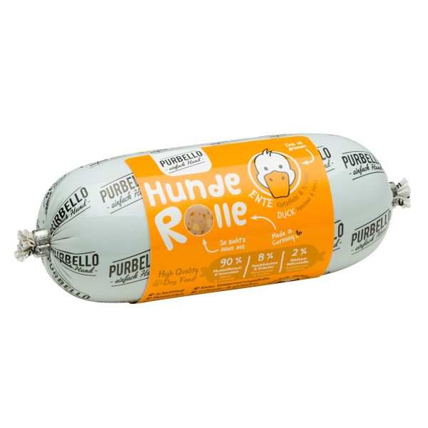 PURBELLO HundeRolle Ente mit Kartoffeln und Kräutern – 200g