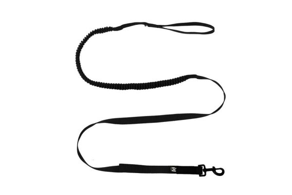 Touring bungee leash WD, unisex, black, 2.8m/23mm, single